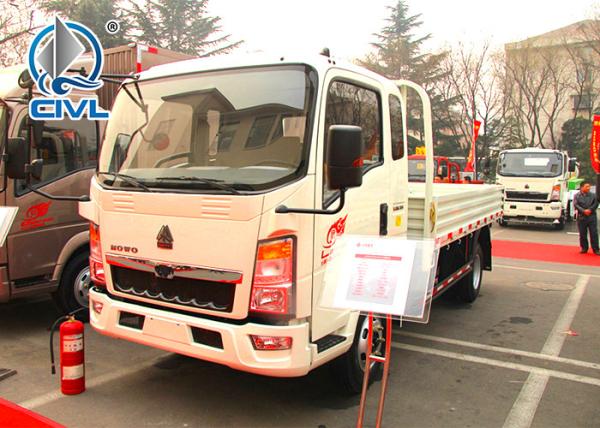 4 X 2 Cargo Light Duty Cargo Trucks   New Howo Sidewall Cargo Truck  120hp Engine