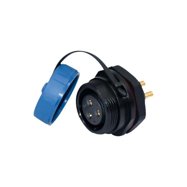 SP17 3 Pin Panel Mount Connector IP68 Waterproof High Power Female