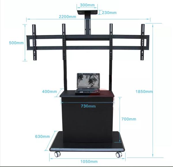 TV Lift Stand For 32-60 Screens 150kg Weight Capacity 4 Times Strength Tested With Spcc Material OEM Amp ODM Service