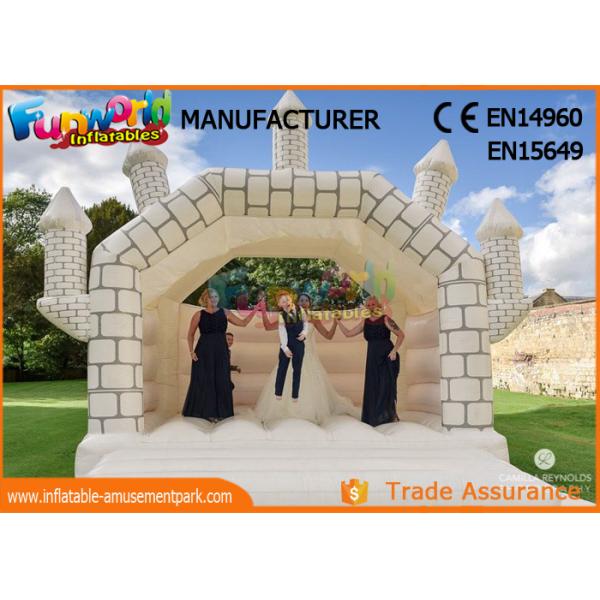 Pink or White Commercial Inflatable Bouncy Castle / Inflatable Jumping Bouncer