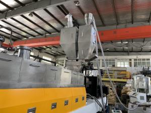 Plastic Board Twin Screw PP Pet Sheet Extruder Machine process