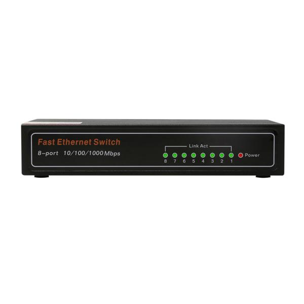 Unmanaged 8 port 10/100/1000Mbps Ethernet Switch