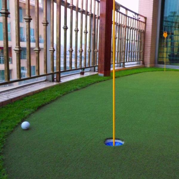 Anti UV Artificial Golf Grass / Synthetic Putting Green Harmless To Human Indoor Outdoor