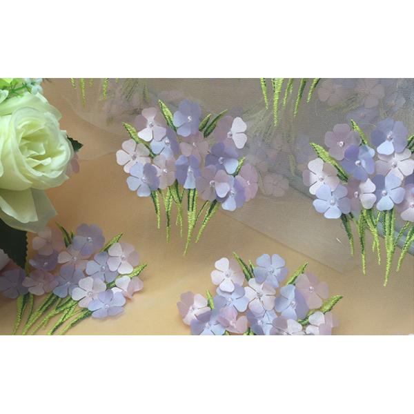 2018 Summer Newest Style Laser  Embroidery Fabric 140cm wide for wedding dress