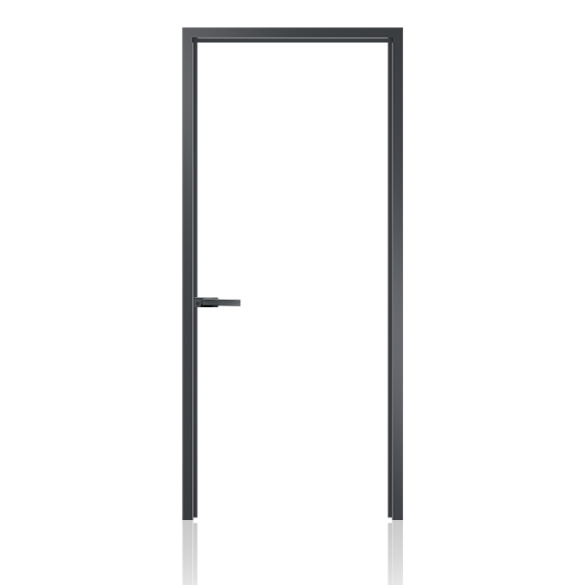 Modern Aesthetics  Interior Swing Aluminum Doors Ultra Narrow Frame