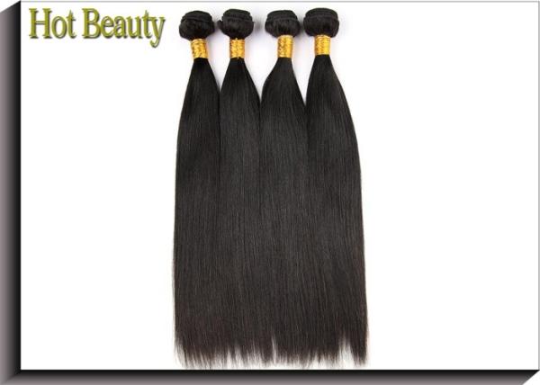 Silk Straight Natural Virgin Brazilian Hair , Unprocessed Human Hair 10-32 in Stock