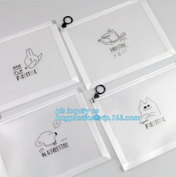 stationery slider bag with custom printed girls school pencil case/printing student stationery pencil bag case, slider p