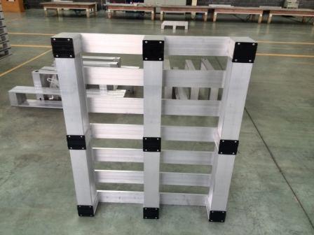 Palettes de cargaison et en métal de stockage/plateau en aluminium de anodisation de revêtement de poudre