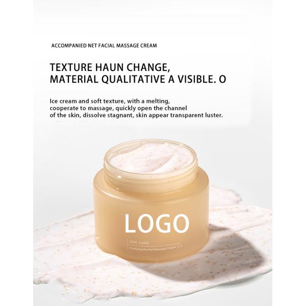 Nettoyage en profondeur Crème hydratante naturelle organique Crème de massage du visage