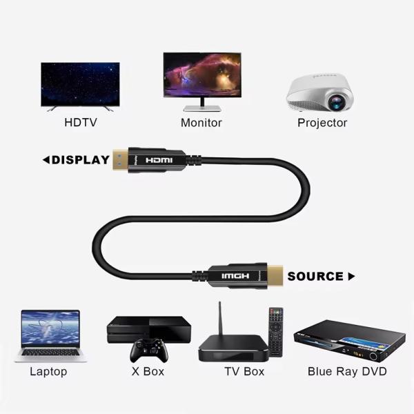Высокоскоростной волоконный HDMI-кабель Ultra HD 4K 60Hz, легкий, стабильный сигнал передачи