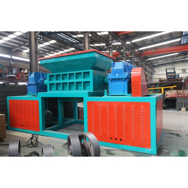 Double Shaft Double Power Shredder for Waste Metal Veneer Board Aluminum Can Recycling