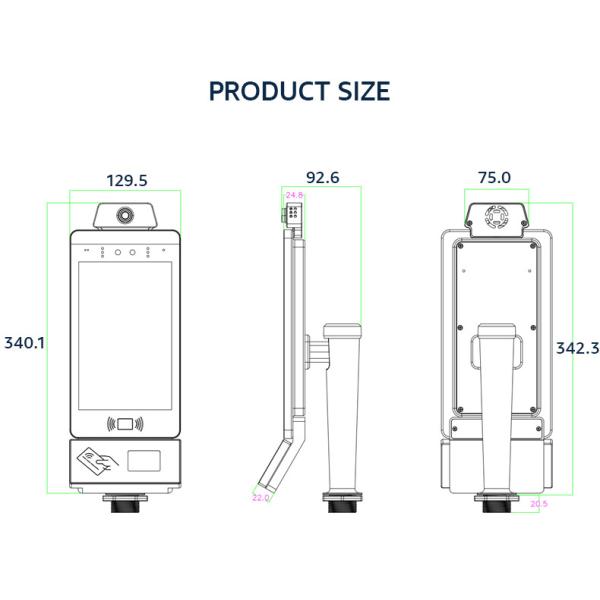 CE стенный детектор дыхания алкоголя с проверкой температурного испытания на обнаружение алкоголя