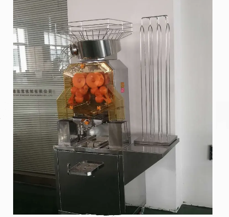 Industrial Metal Orange Juice Vending Machine Automatic Maker Stainless Steel