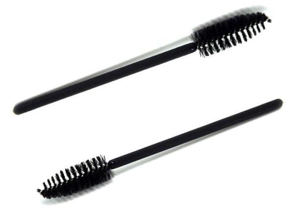 Artificial Fibers Cosmetic Beauty Tools / Black Eye Makeup Brushes For Eyelashes / Eyebrows