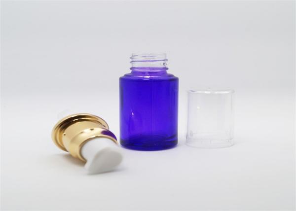 10ml Dark Blue Mini Small Lotion Jars , Essential Oil Small Lotion Bottle