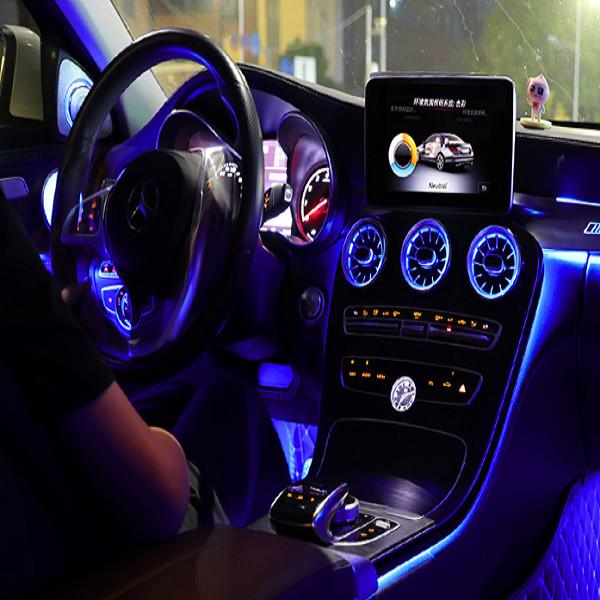 Atmosfera clara ambiental do multi carro das cores 12v para Mercedes Benz W205