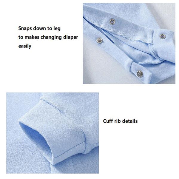 Custom Design Organic Cotton Bamboo Baby Clothes Baby Boy Romper Unisex Onesie Long Sleeve Soft Clothes Baby Bodysuit