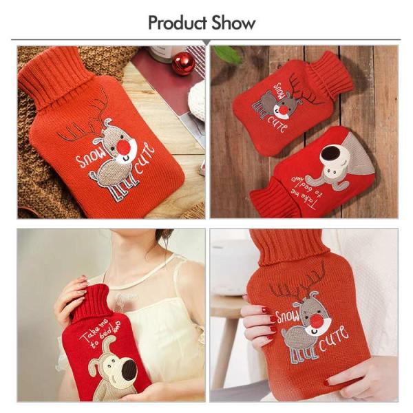 Связанные прочные покрывают горячую резиновую сумку 1000 Ml