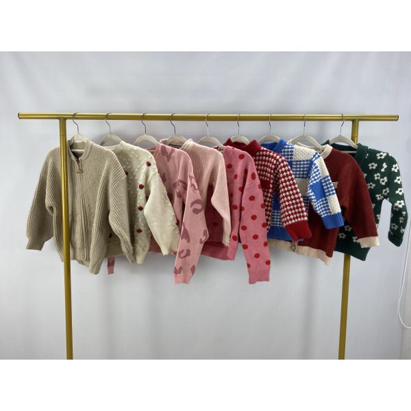 Fashionable Second Hand Casual Loose Children's Sweaters Mixed Sizes for Men and Women