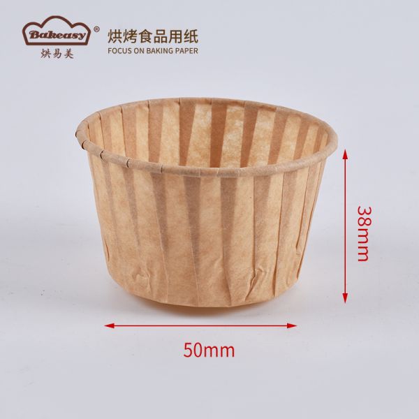 Rolled Rim Muffin Cup for Cupcakes Greaseproof & Disposable Premium Food-Grade Liners