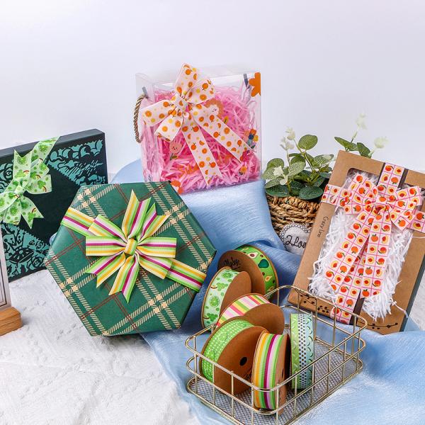 Single Face Printed Grosgrain Ribbon for Summer Fruits Craft Gift Box Packaging by MSD