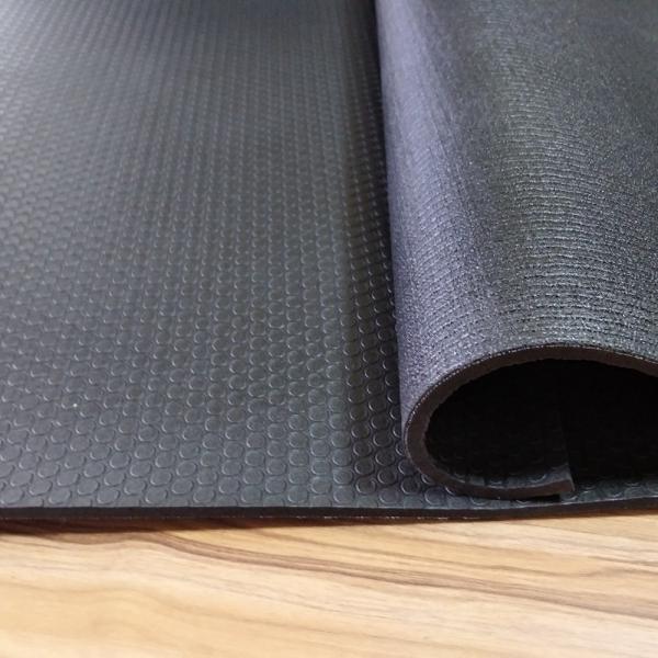 Сверхмощная черная резиновая толщина циновки 5мм йоги Мандука Пролите крена листа