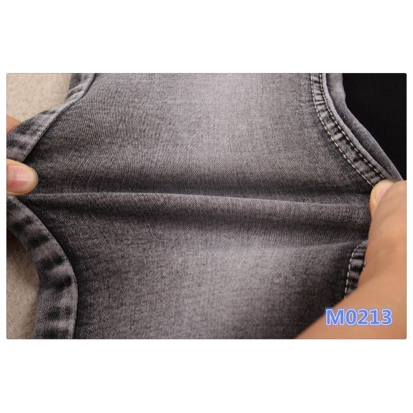 Satin Super Stretch Denim Jeans Eco-Friendly Polyester Fabric for Dresses Bags Shoes Home Textiles Coated Dyed Plain GRS