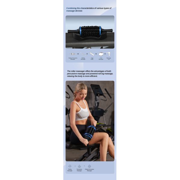Muscle Relaxation Vibration Roller Massager Can Improve Lactic Acid Buildup After Exercise Suitable for Home Office or Gym Use