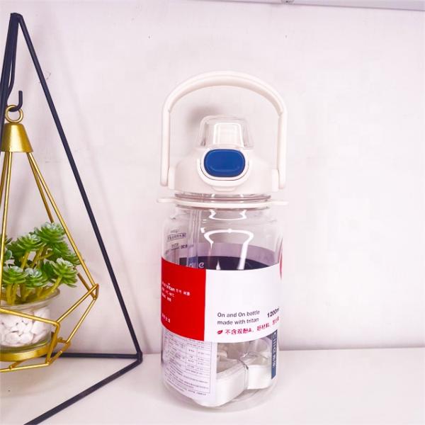 297g Plastic Sport Reusable Motivational Half Gallon Gradient Jug Tritan Water Bottle