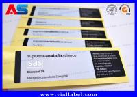 La fiole 30ml faite sur commande marque l'impression balayée de papier d'aluminium pour des stéroïdes de catégorie de Pharma