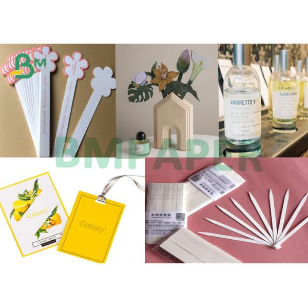 blanco natural de papel de absorción de la humedad de 320g 0.6m m para la prueba del perfume