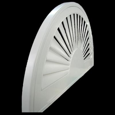 indoor 100% basswood special shapes shutters for windows with standard tilt bar or hidde