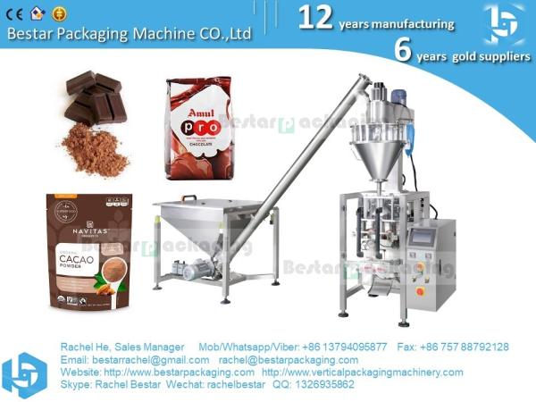 Automatic powder packing machine flour packaging machine with auger filler and screw feeder