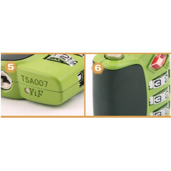 Zinc Alloy TSA travel lock& Fashion Design red Tsa Luggage Lock& 64.7g Tsa Bag Number Lock