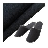 Tejido textil de terciopelo de poliéster 100% resistente al agua para zapatillas de baño
