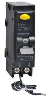 tipo fase monofásica 1P+N IEC61009 da inserção 10KA do interruptor de RCBO acima da cor do preto 40A