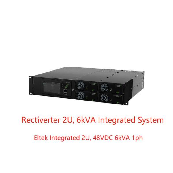 Электрическая система 48Vdc 8KW 230Vac 4KW 115Vac Rectiverter интегрировала 2U 6kVA 1ph (CIOR0402.XXX)