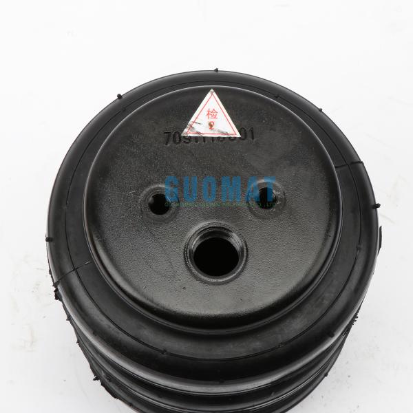 Airsustech 3B2400 Air Spring Shocks Rubber Triple Convoluted With Air Inlet 1/2NPT