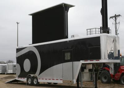 Full Color P8  Mobile Led Truck , Mobile Led Display Trailer With 1280*960mm Cabinet