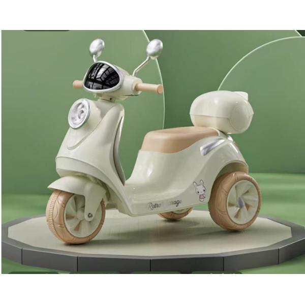 PP Plastic 6v Electric Ride on Car Motorbike for Kids Storage Box and Lights 2023