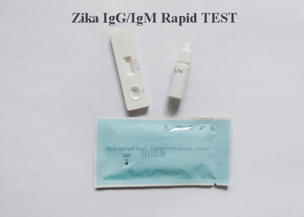 Zika IgG/IgM Infectious Disease Blood Tests 4mm Cassette Gold Colloidal CE Approval