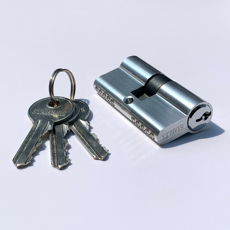 Customized Aluminum Cylinder Lock 60mm Euro Barrel Lock SN CP SB AB MAB AC Finish