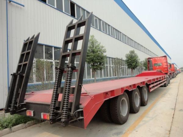 50t 70t 100t brand new china  low-bed Semi-trailer