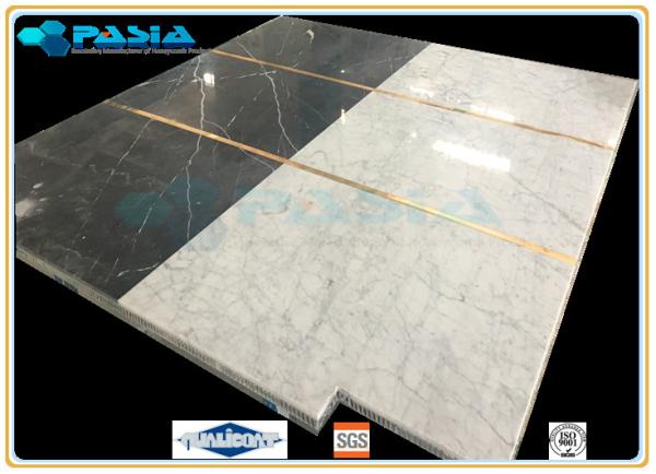 Water Jet Cut Marble Stone Honeycomb Mosaic Tile For Raised Floor Module
