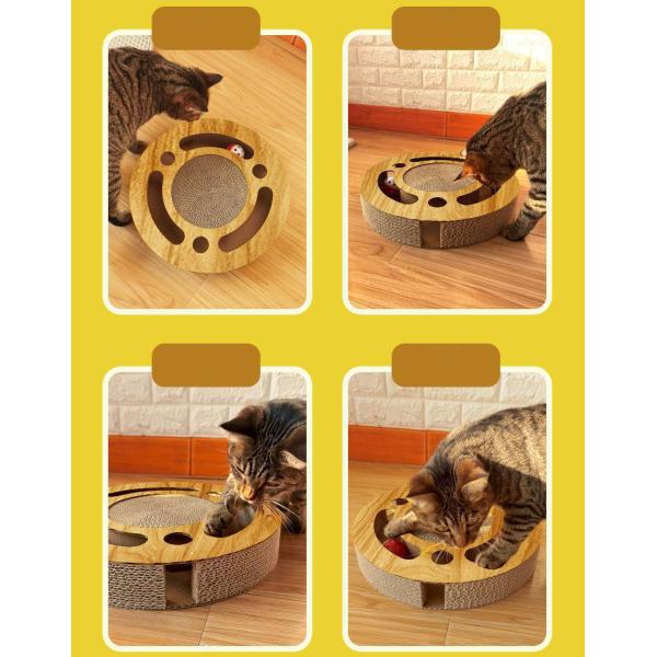 Bola de juguete de gato de madera 5.5 * 33cm Estilo de lujo lindo para juego interactivo y entretenimiento