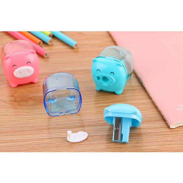 Various Colors  Manual pencil sharpener 3.5cm Kids Children Stationery Supplies Animal Mini Piggy Piglet Dinosaur