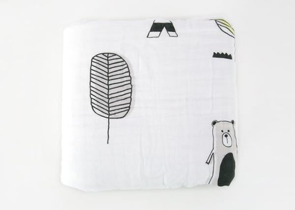 Trendy Cozy  Toddler Cotton Blanket , Lightweight Baby Blankets For Summer