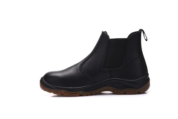 Genuine Leather Breathable Trainer Safety Shoes Anti Slip For Basic Workplace