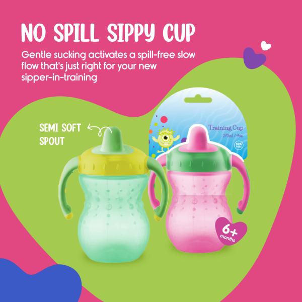 240 ml de silicone résistant aux gouttelettes tasse d'entraînement pour nourrissons bouteilles d'eau tasse de lait maternel