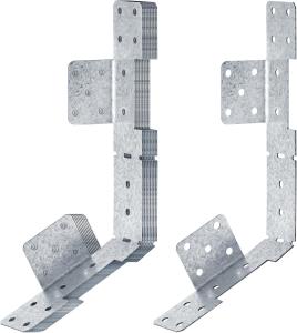 Galvanized Steel Deck Stair Stringer Connector Adjustable Tie Straps Bracket